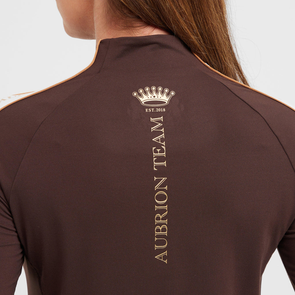 Womens Team Long Sleeved Base Layer Umber