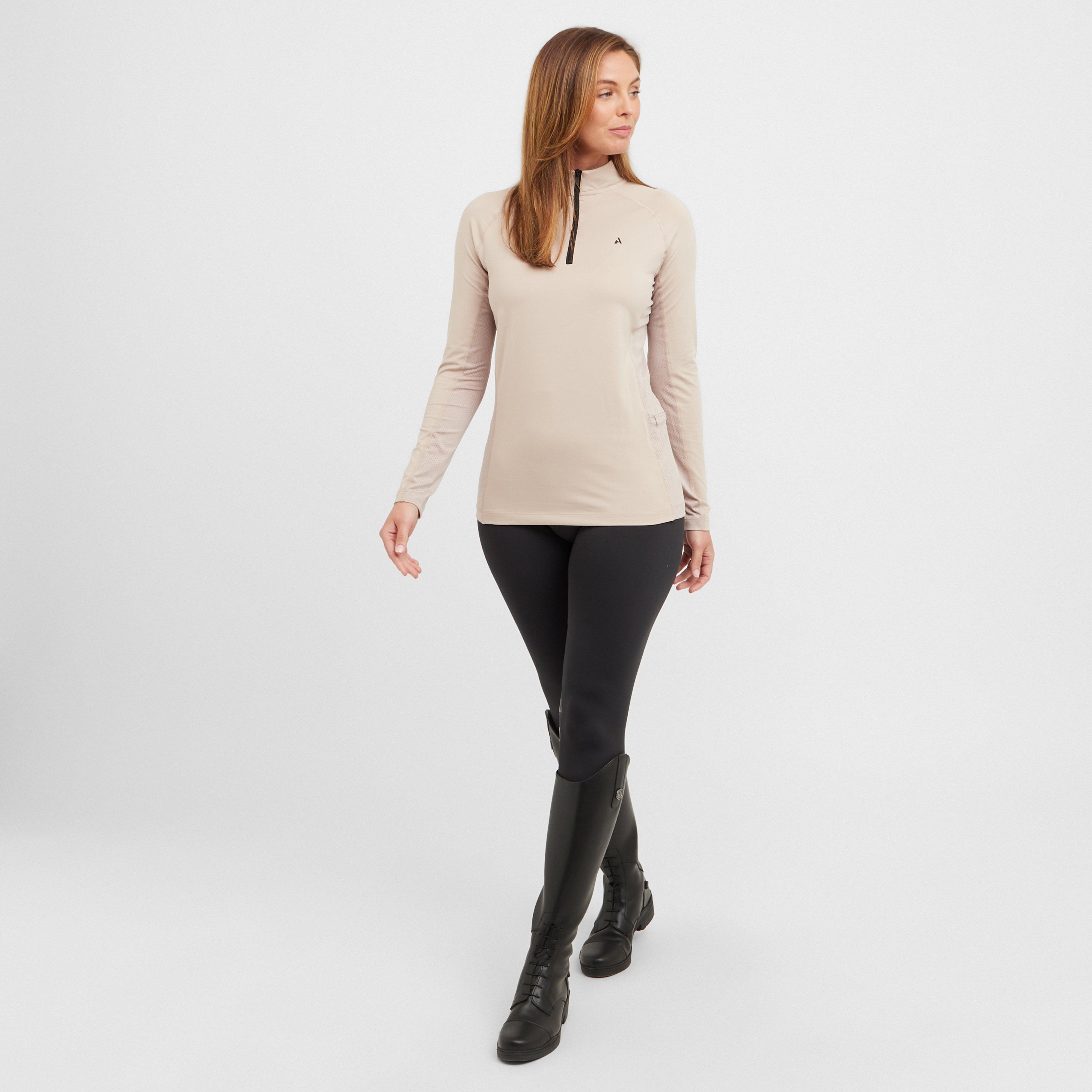 Womens React Long Sleeve Base Layer Sand