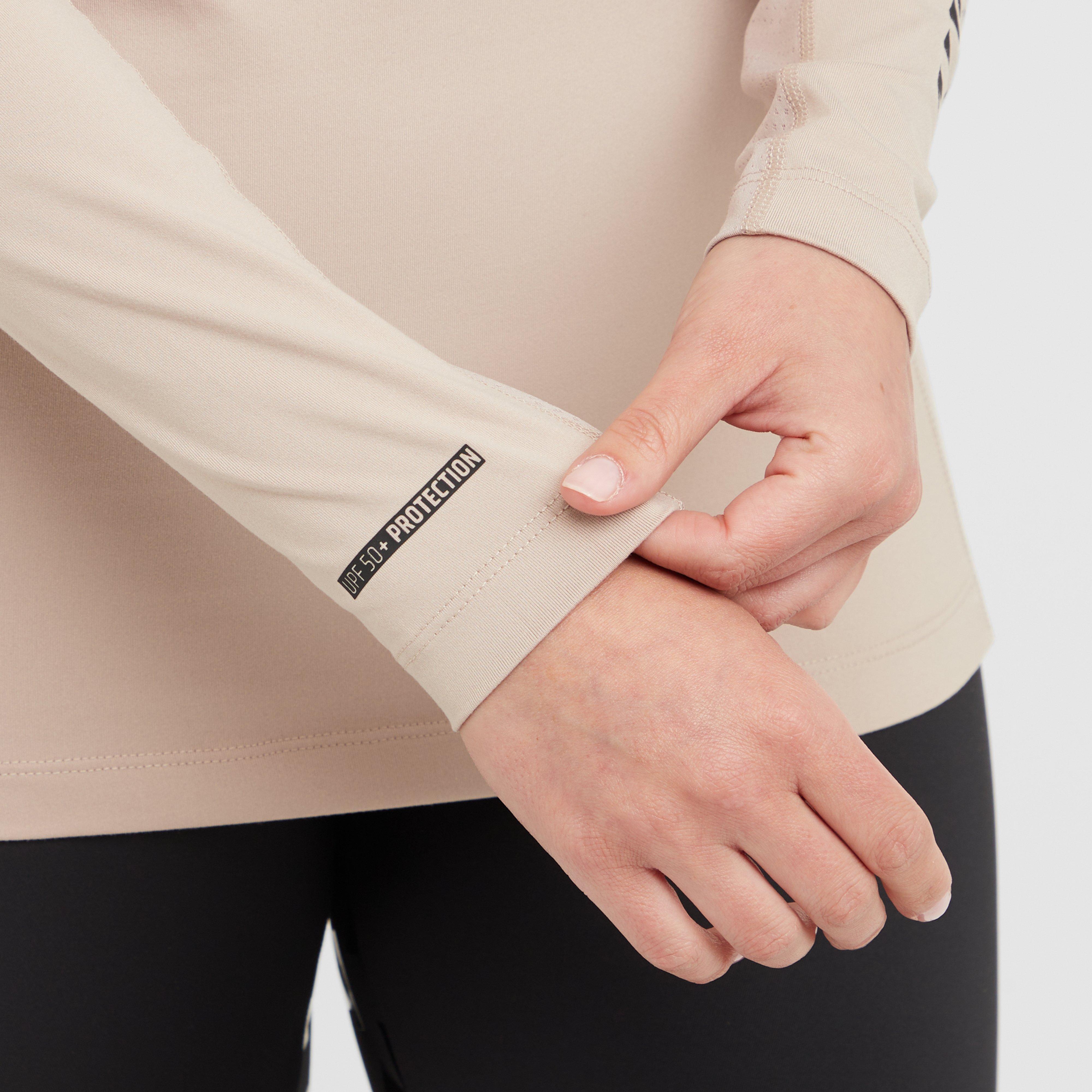 Womens React Long Sleeve Base Layer Sand