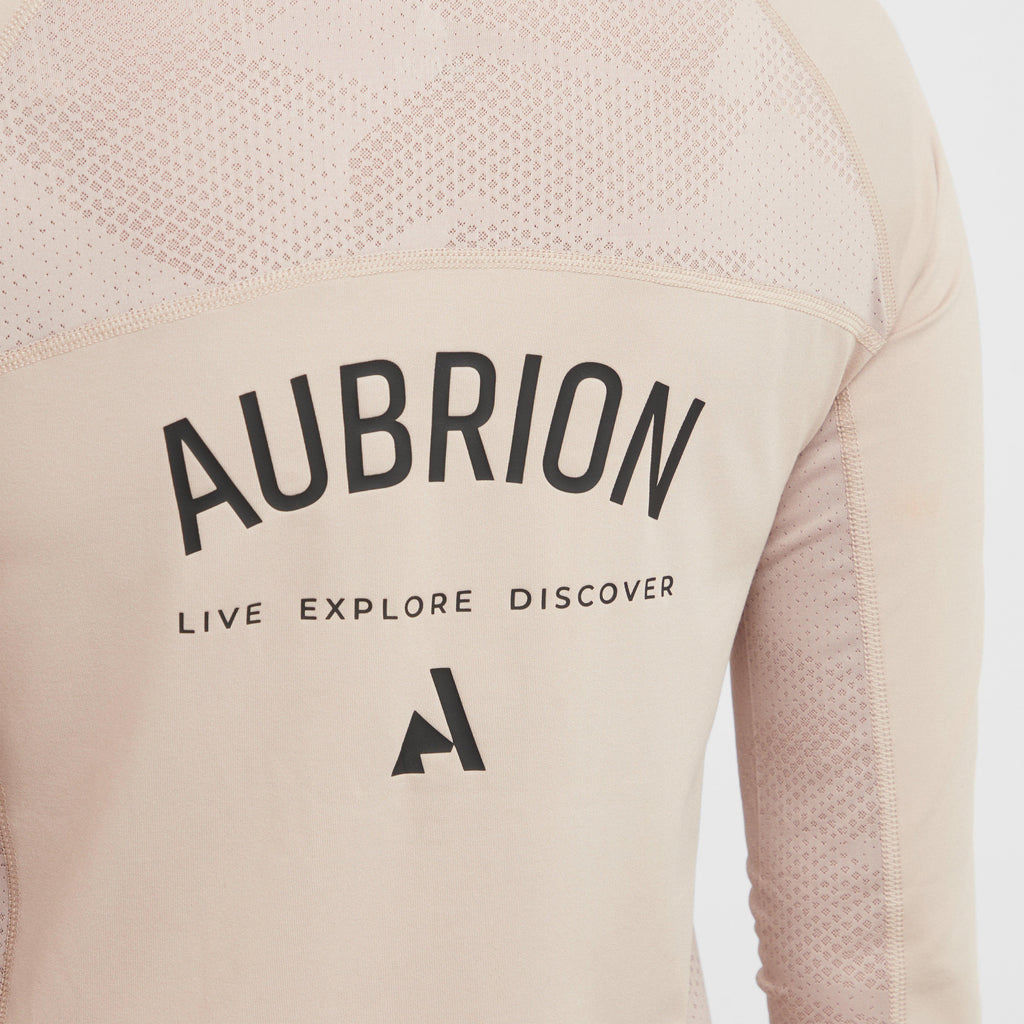 Womens React Long Sleeve Base Layer Sand