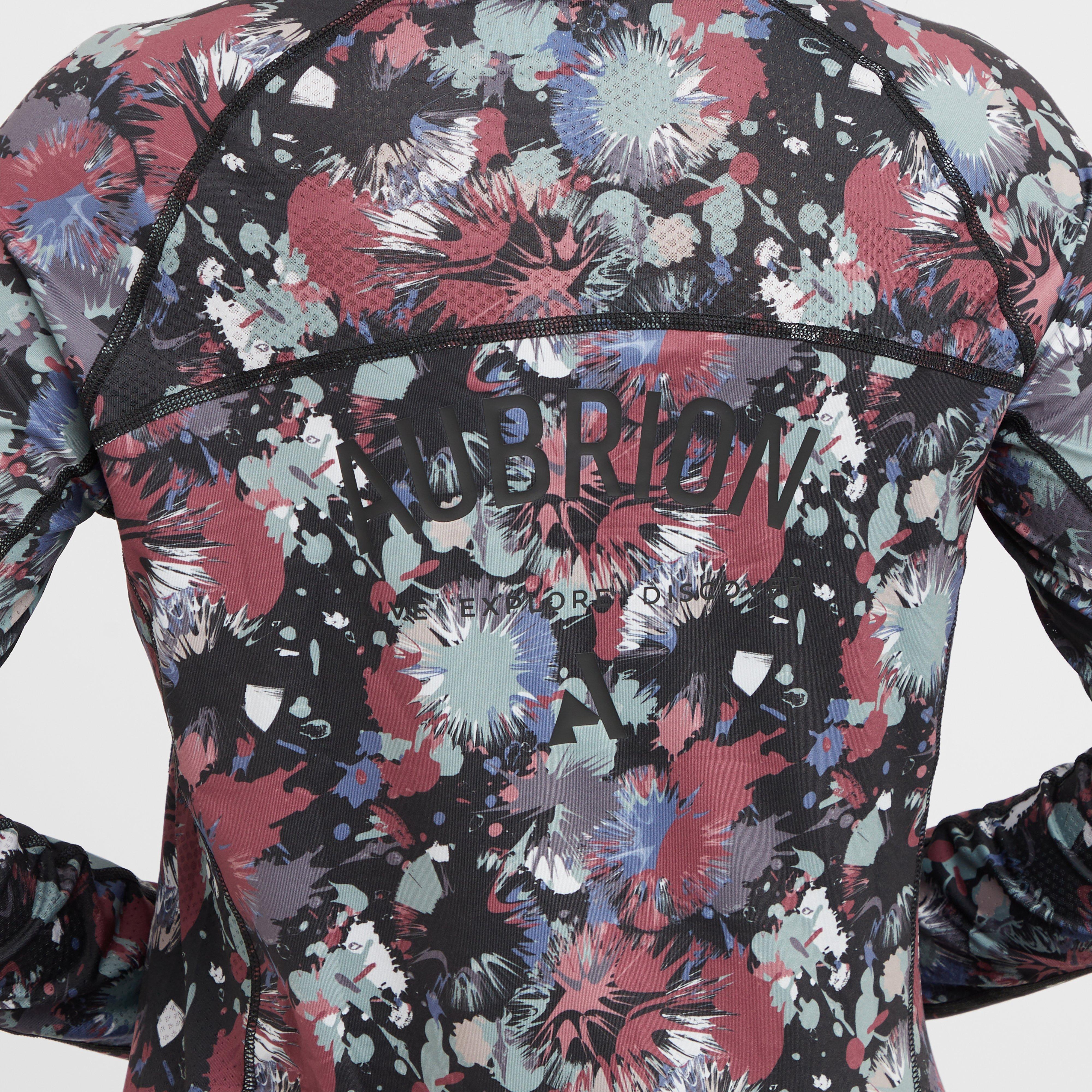 Womens React Long Sleeve Base Layer Abstract