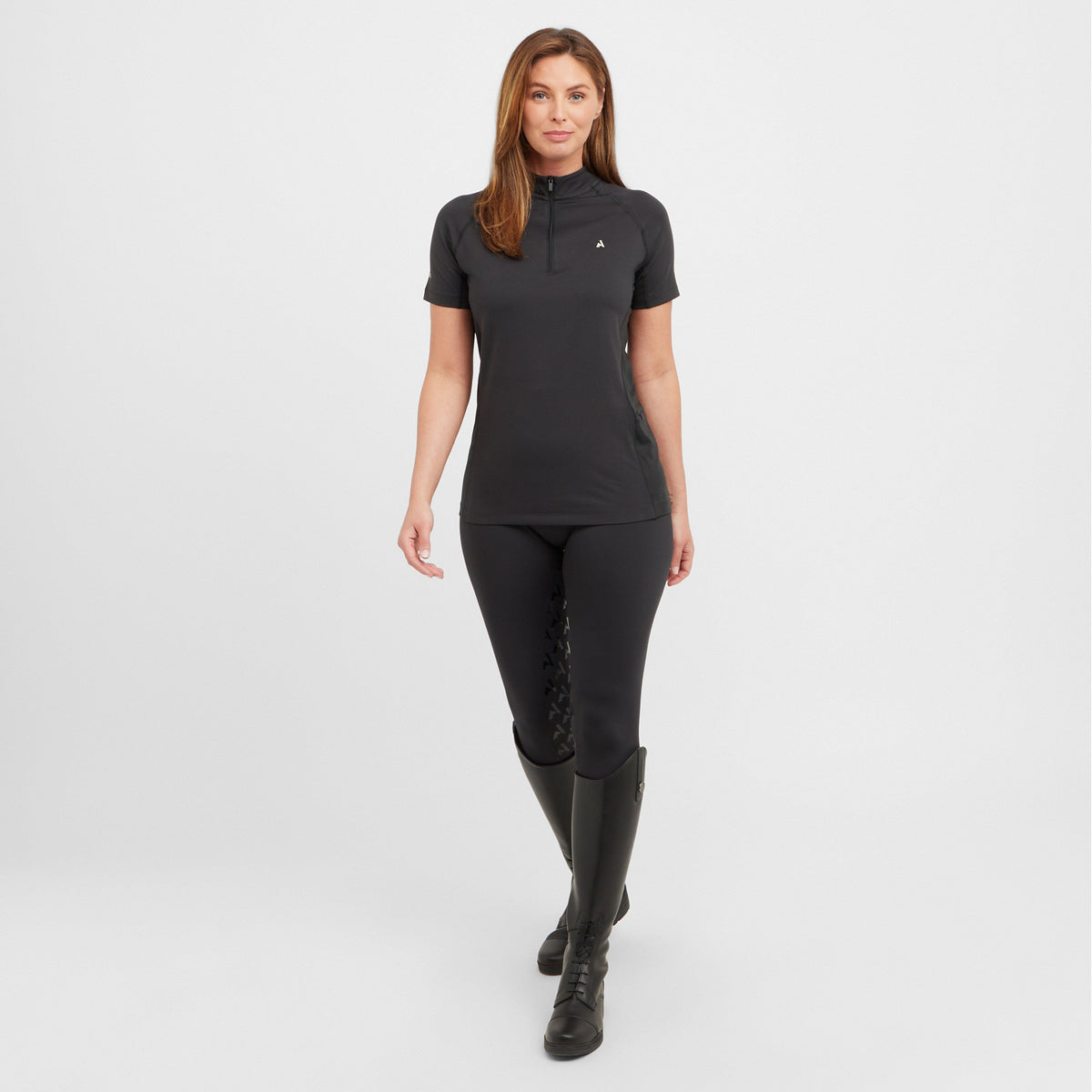 Womens React Short Sleeve Base Layer Shadow
