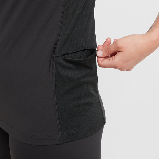 Womens React Short Sleeve Base Layer Shadow