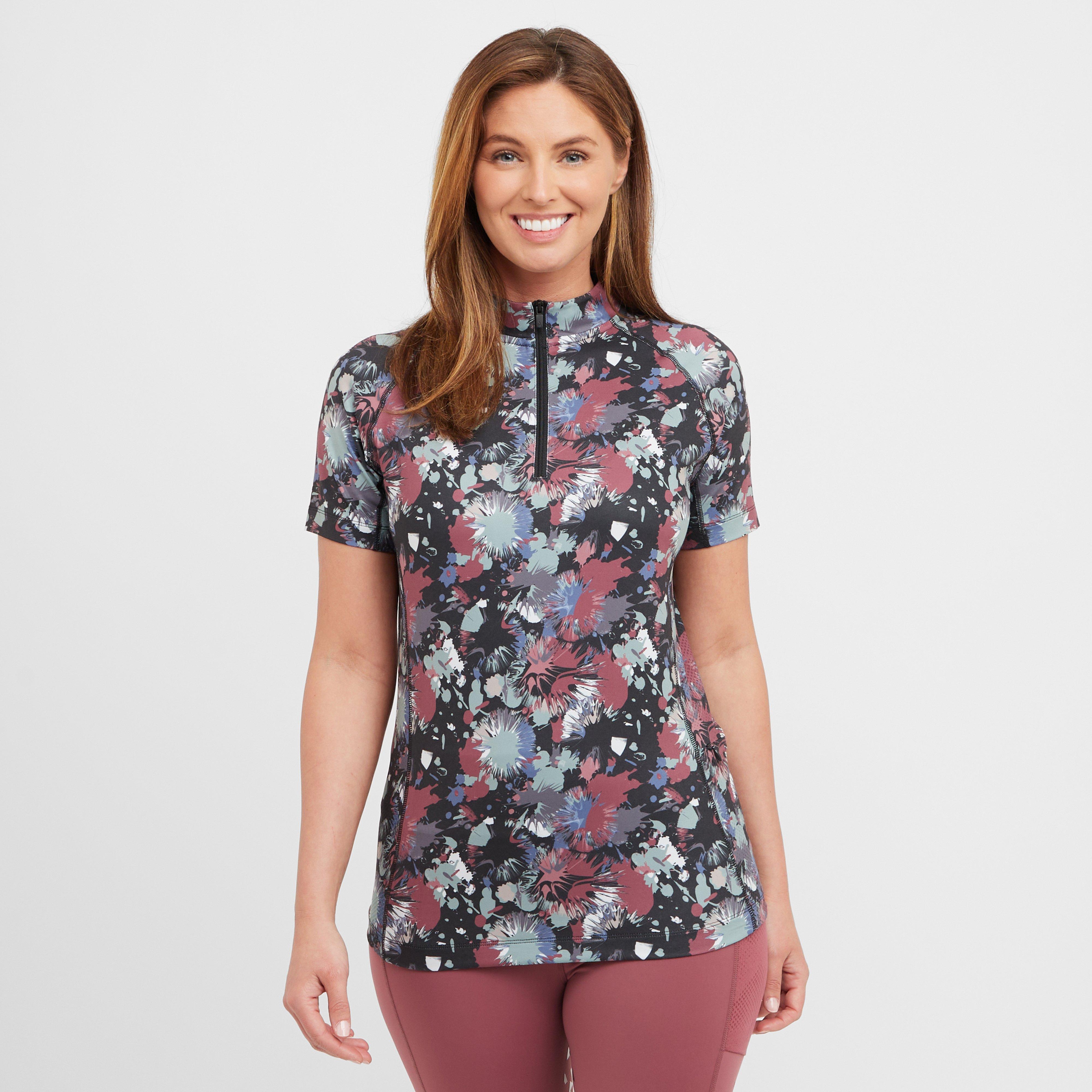 Womens React Short Sleeve Base Layer Abstract