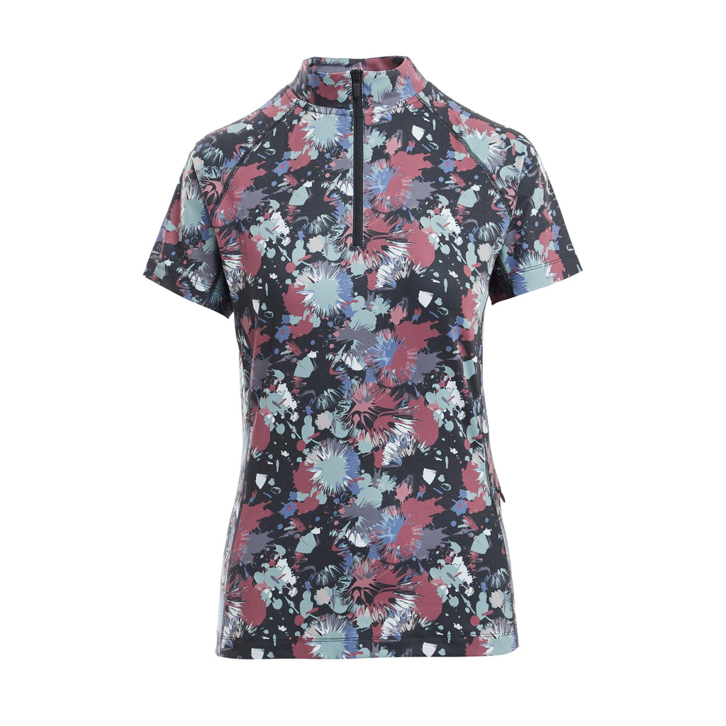 Womens React Short Sleeve Base Layer Abstract