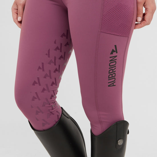 Womens React Non-Stop Riding Tights Mauve