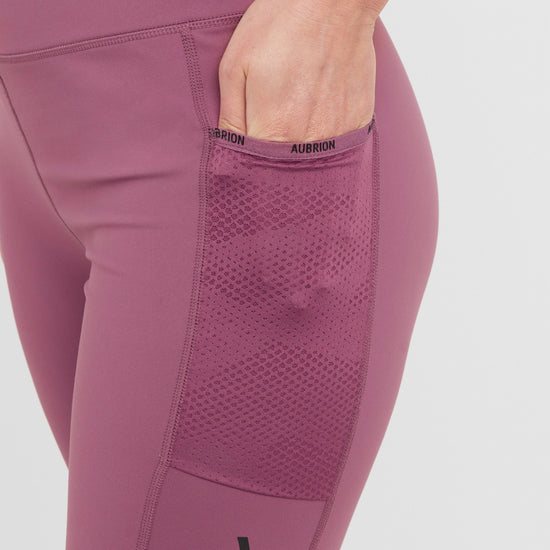 Womens React Non-Stop Riding Tights Mauve