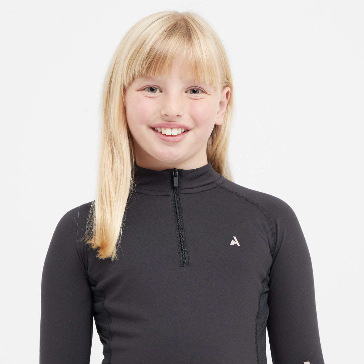 Young Rider React Long Sleeve Base Layer Shadow