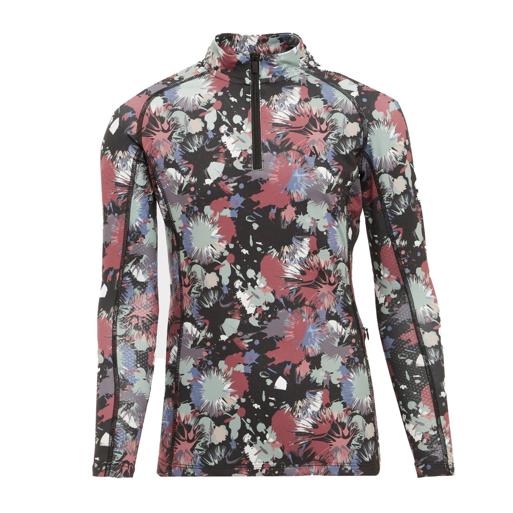 Young Rider React Long Sleeve Base Layer Abstract