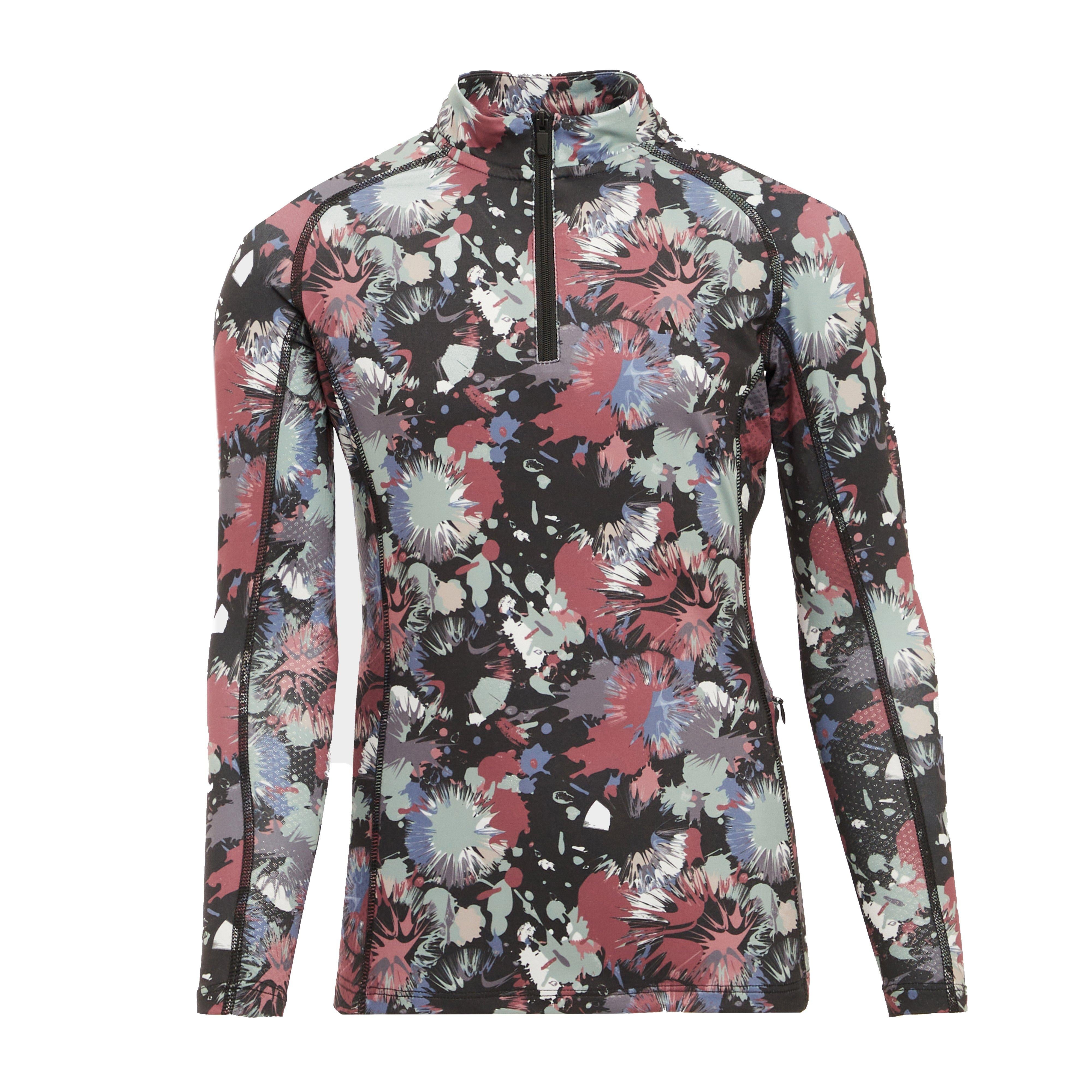 Young Rider React Long Sleeve Base Layer Abstract