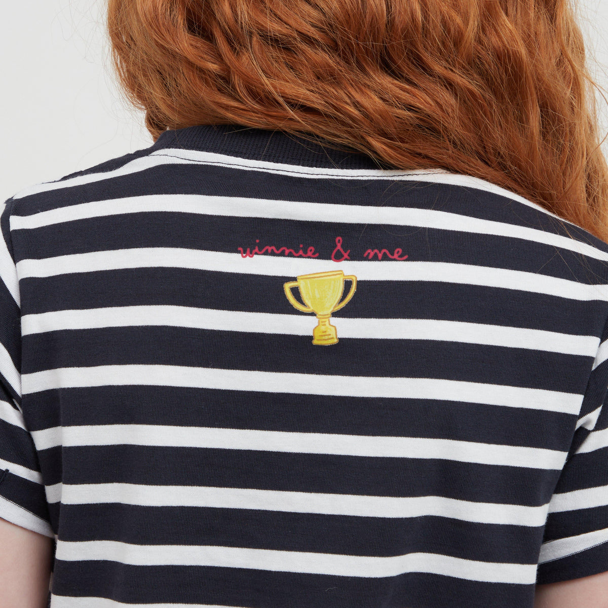 Kids Winnie & Me T-Shirt Navy Stripe