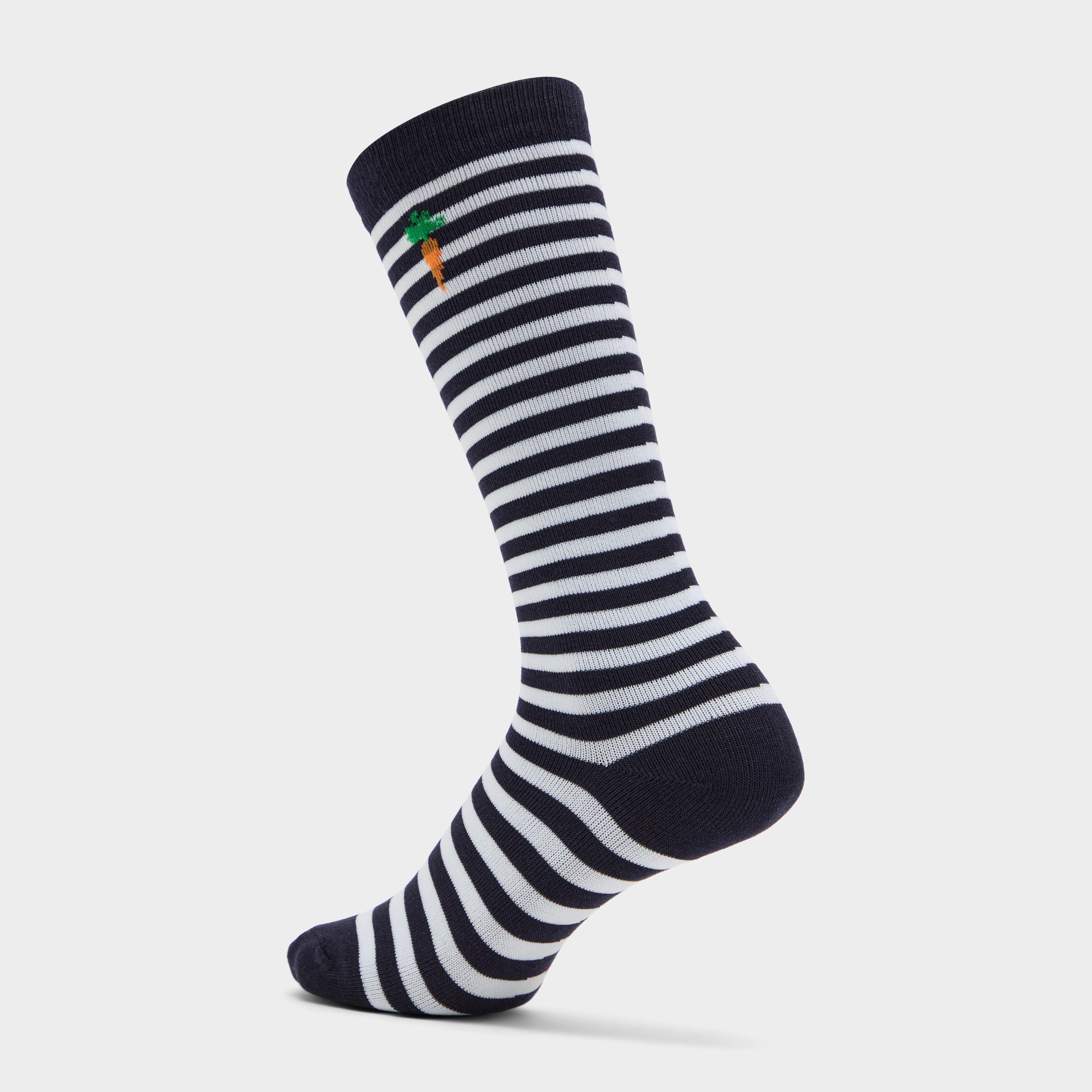 Kids Winnie & Me Socks Navy Stripe