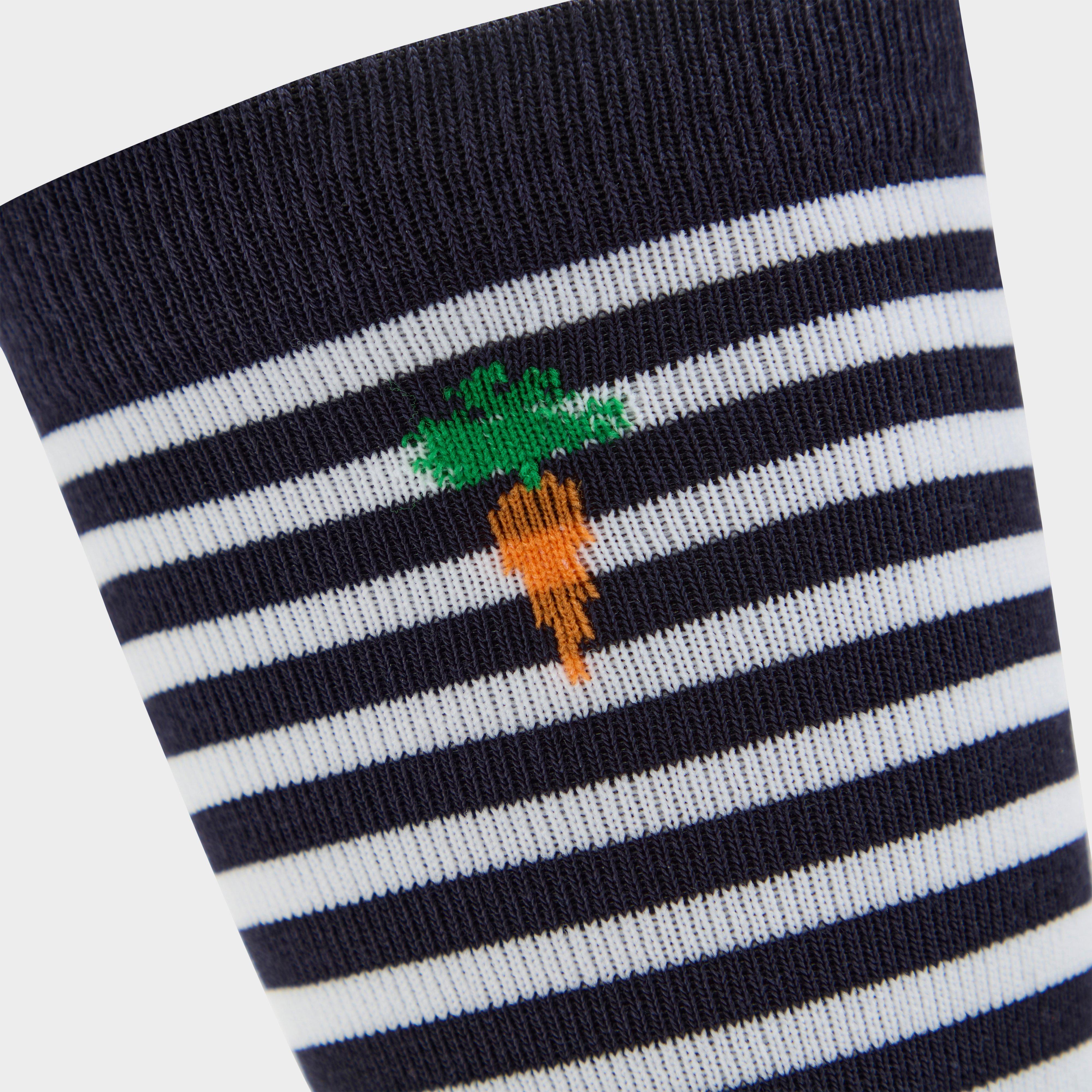 Kids Winnie & Me Socks Navy Stripe