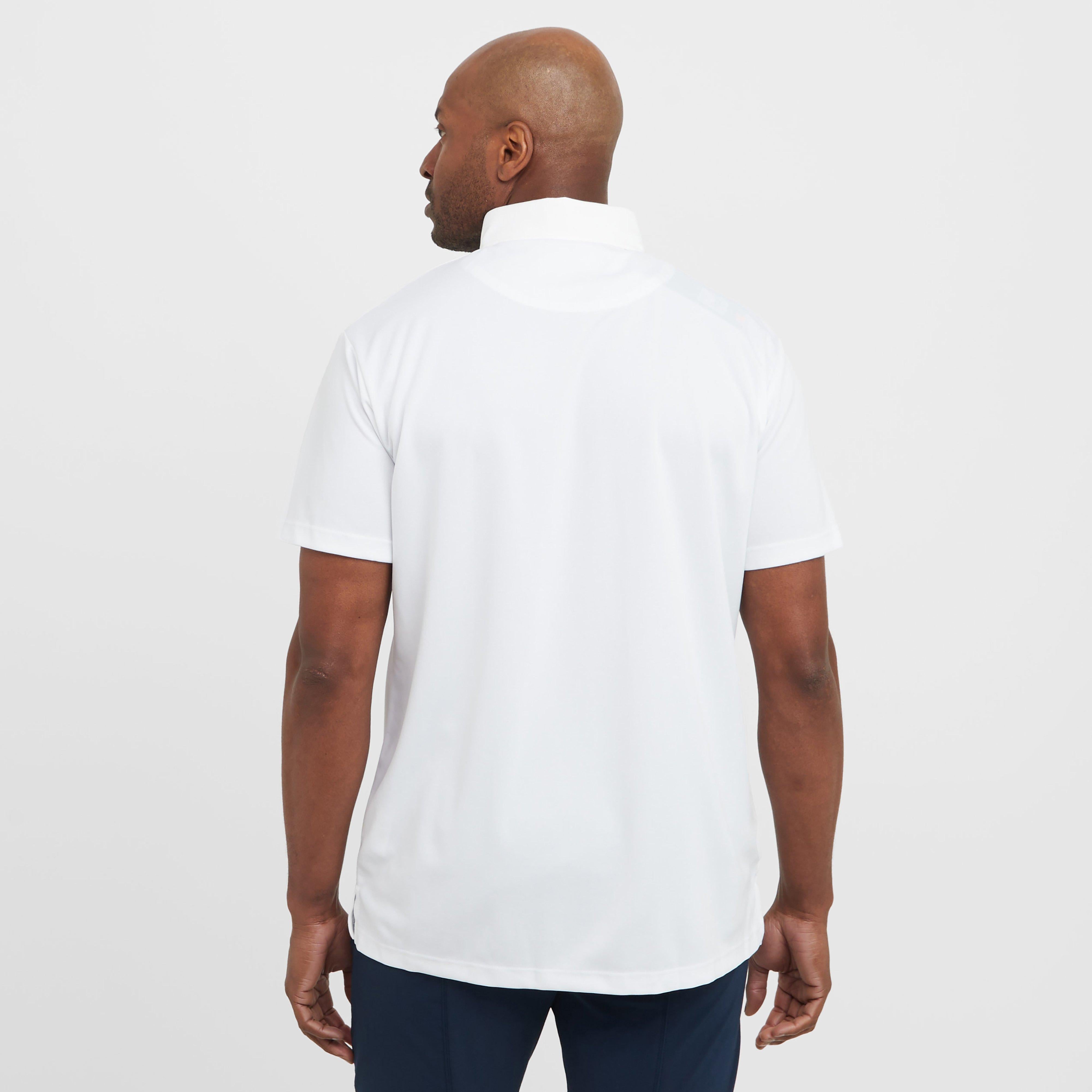 Mens Short Sleeved Tie Show Shirt White