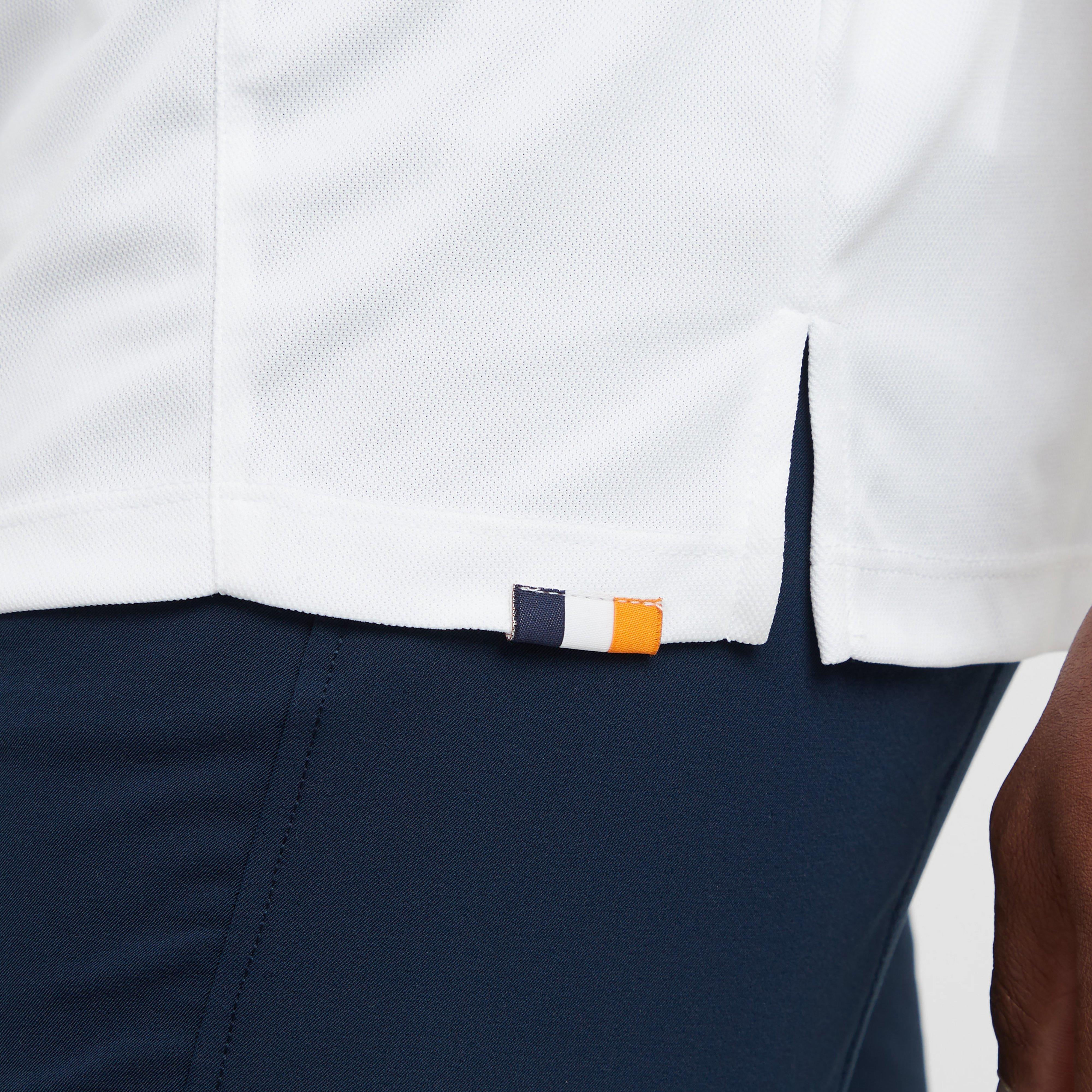 Mens Short Sleeved Tie Show Shirt White