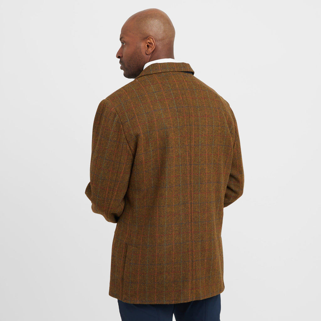 Mens Saratoga Show Jacket Rust Check