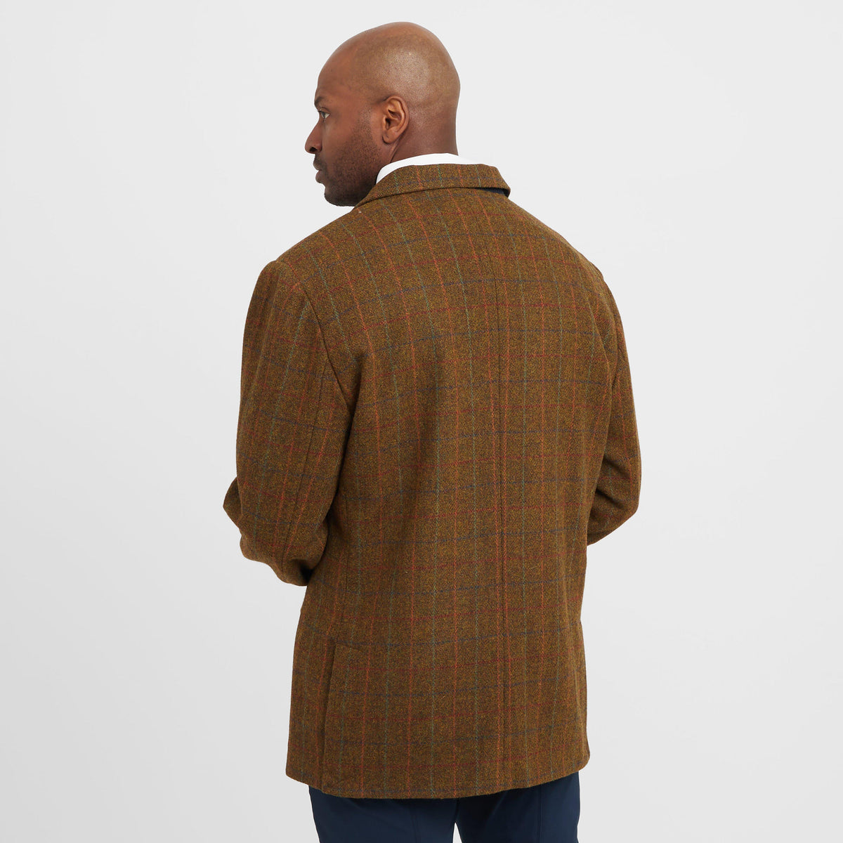 Mens Saratoga Show Jacket Rust Check