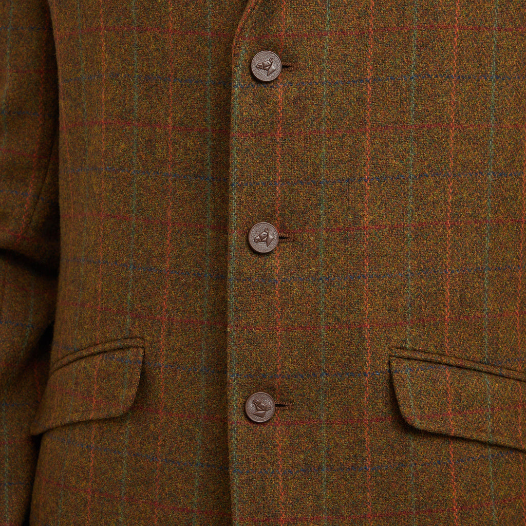 Mens Saratoga Show Jacket Rust Check
