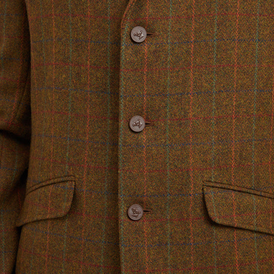 Mens Saratoga Show Jacket Rust Check