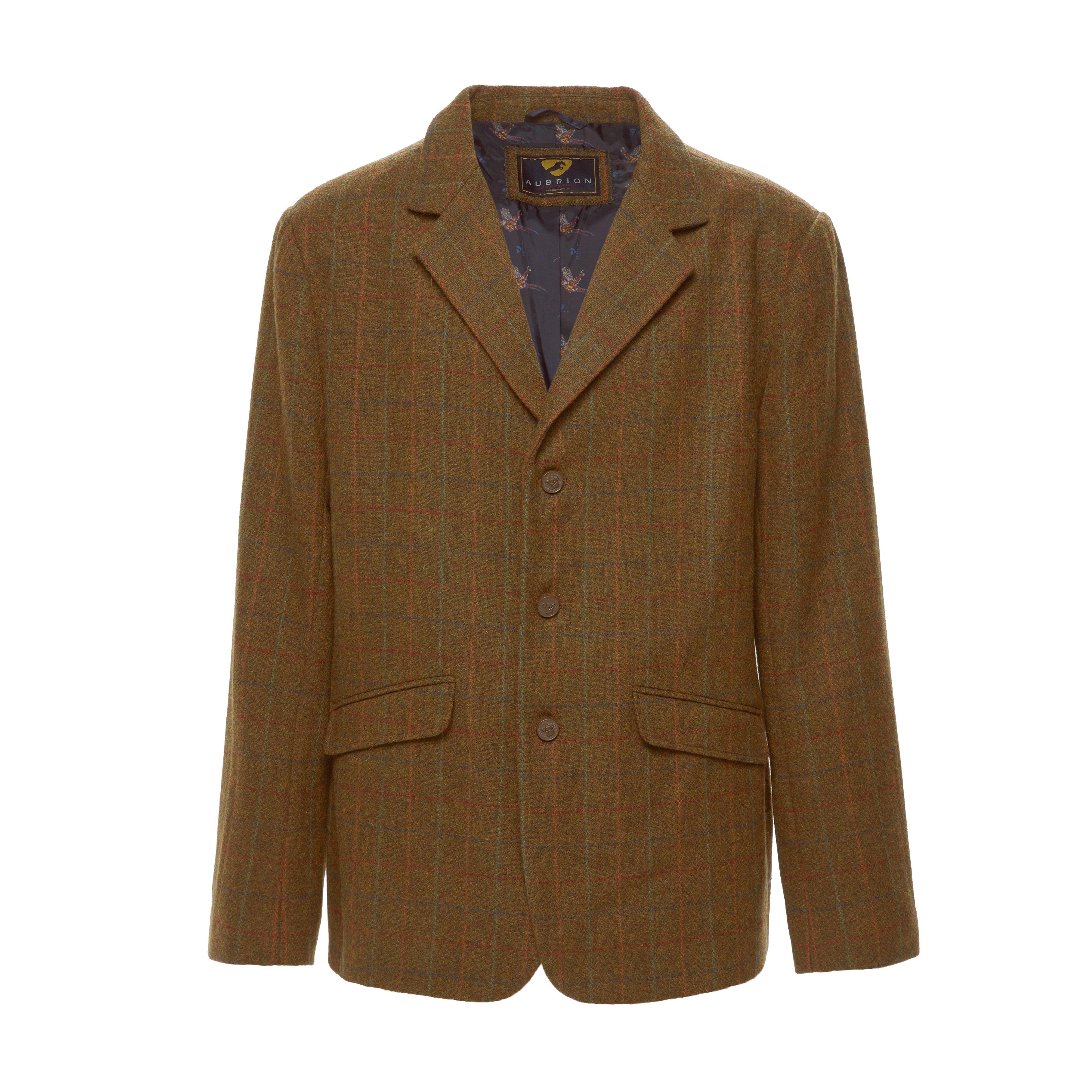 Mens Saratoga Show Jacket Rust Check