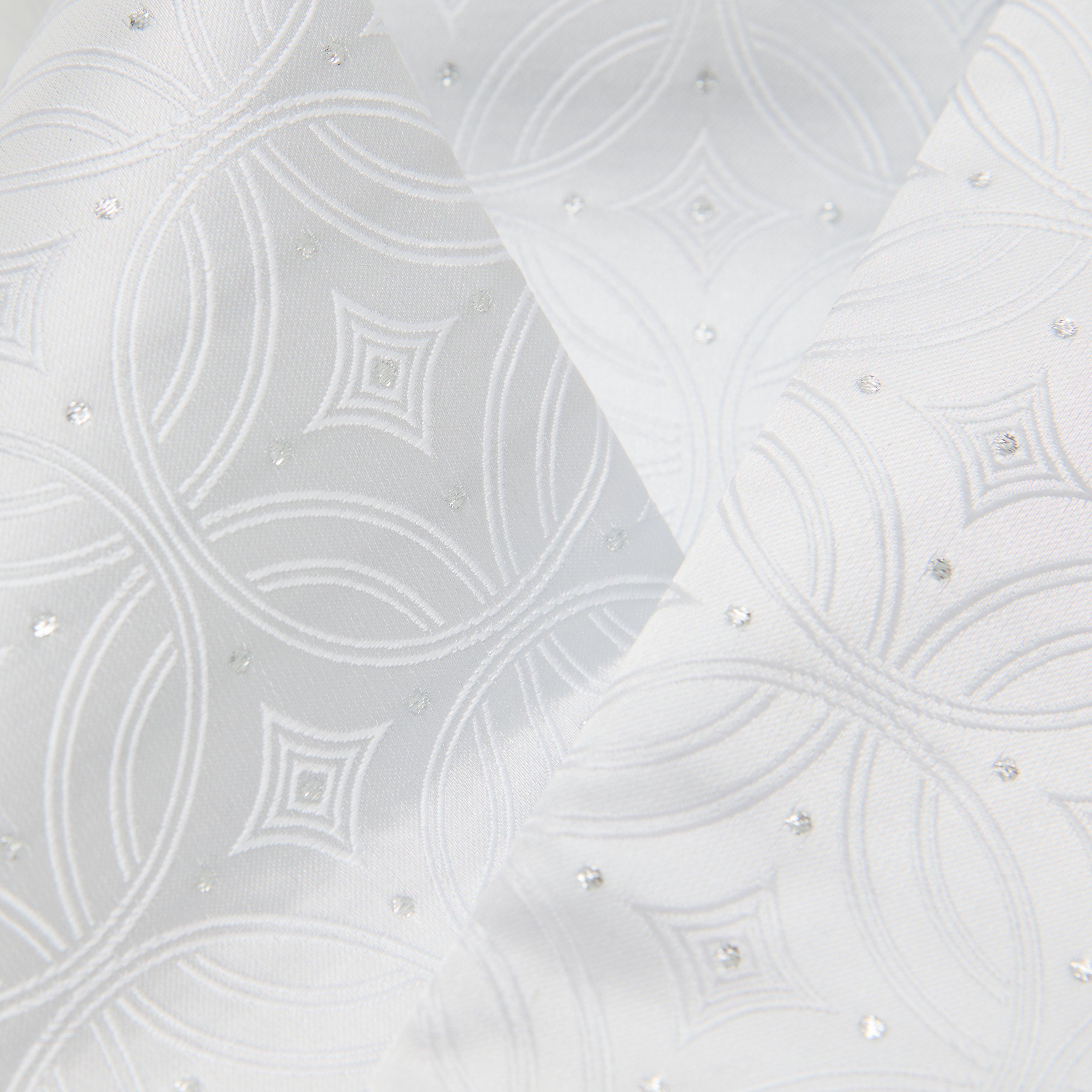 Ready Tied Brocade Riding Stock White