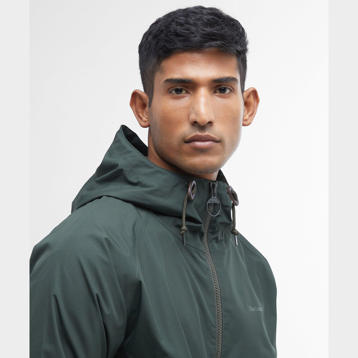 Mens Hooded Domus Waterproof Jacket Sage/Dress