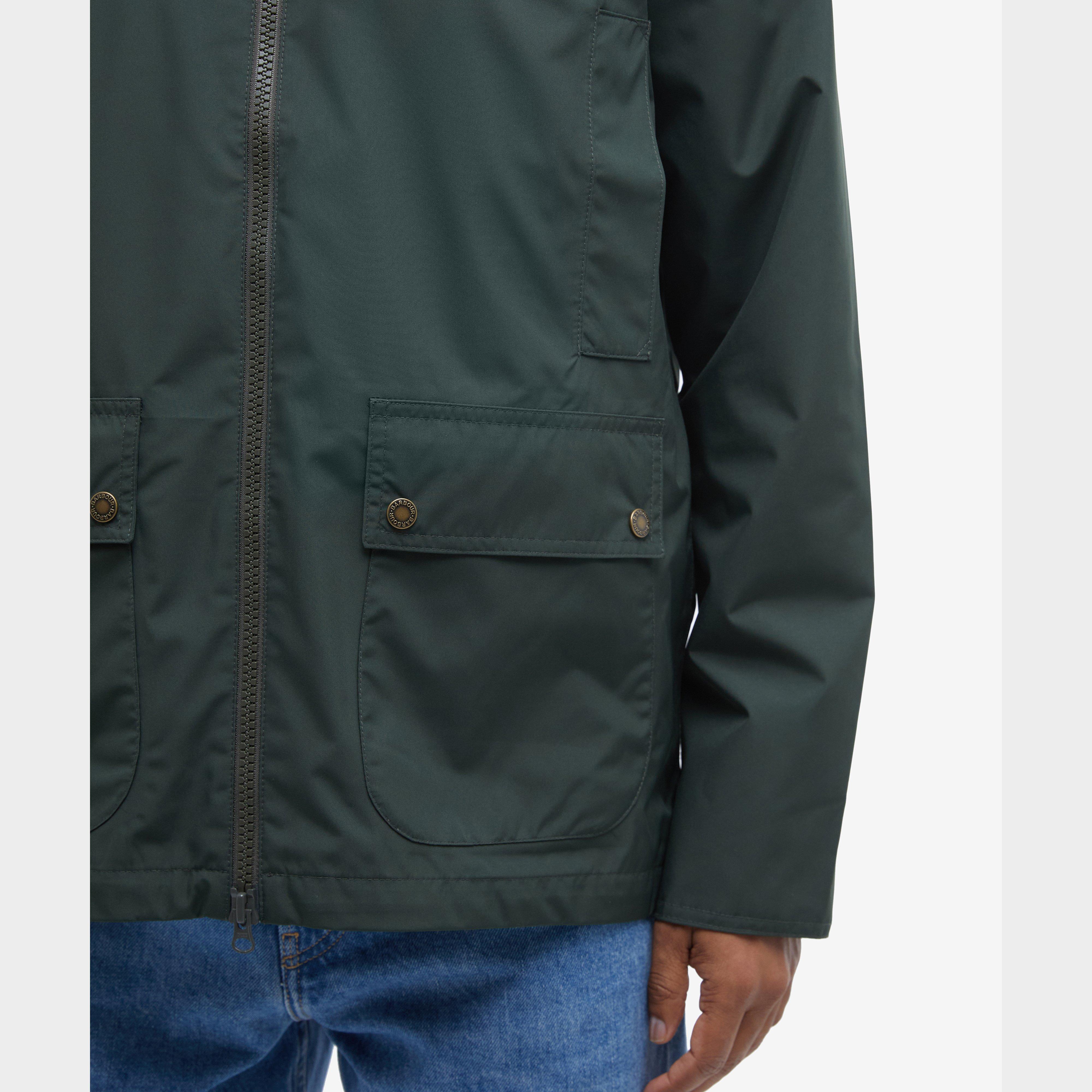 Mens Hooded Domus Waterproof Jacket Sage/Dress