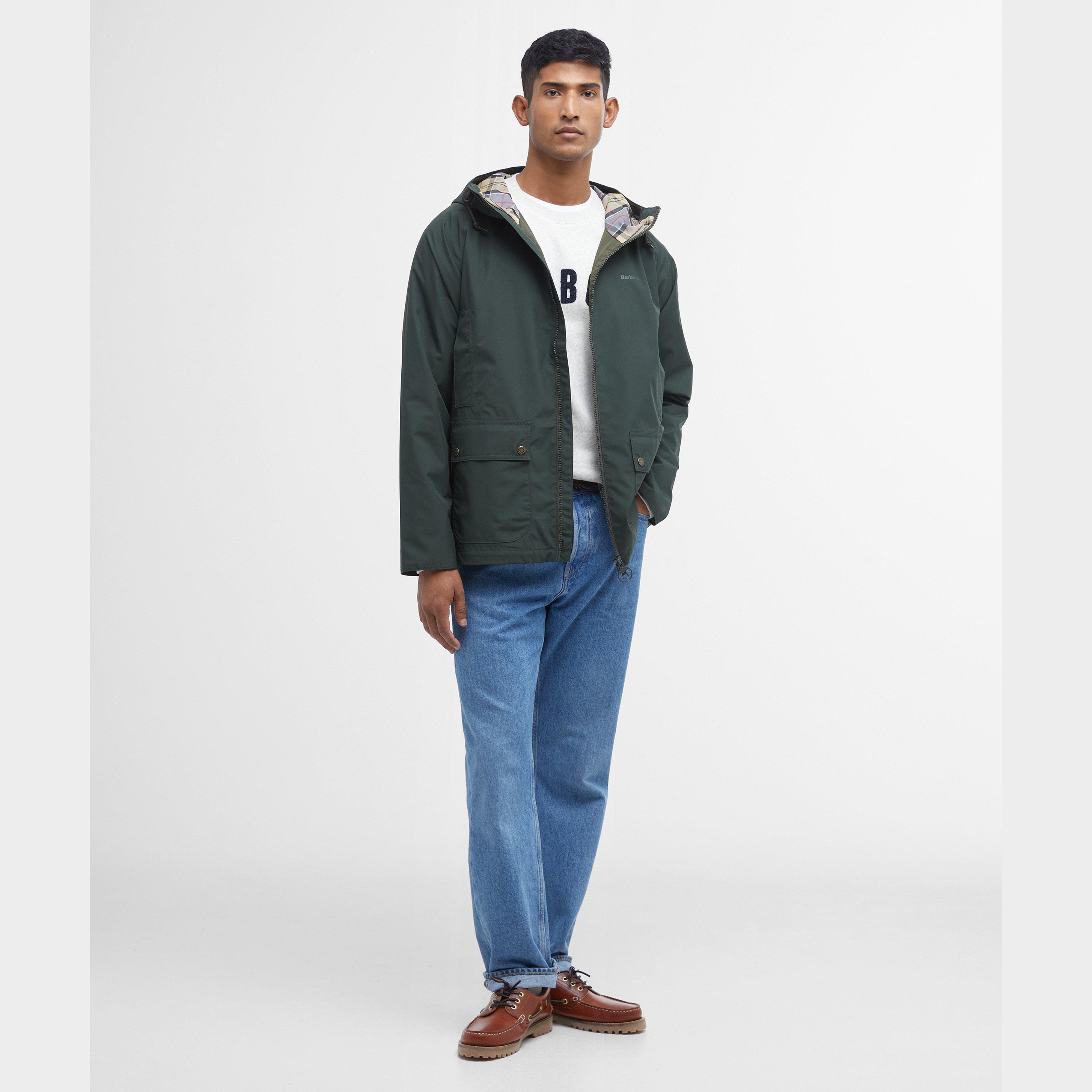 Mens Hooded Domus Waterproof Jacket Sage/Dress