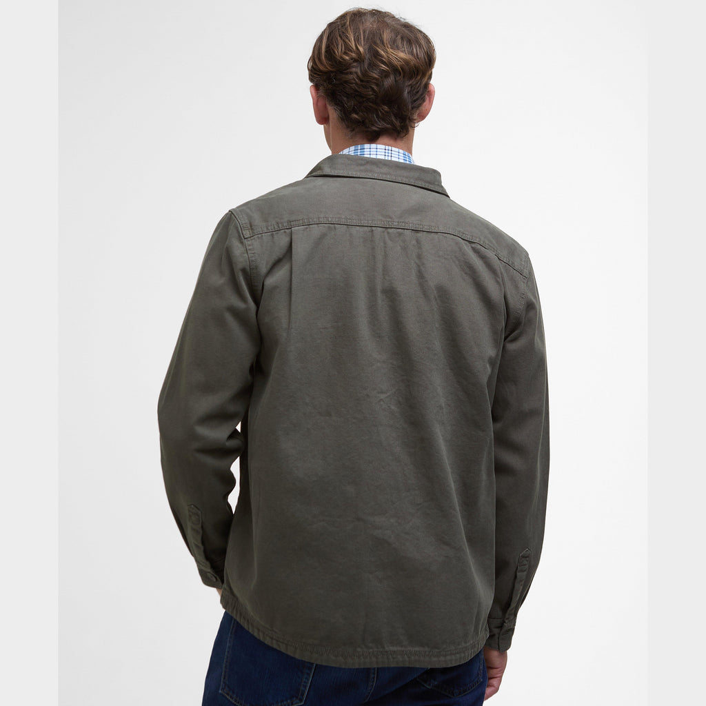 Mens Lingfield Canvas Overshirt Fern