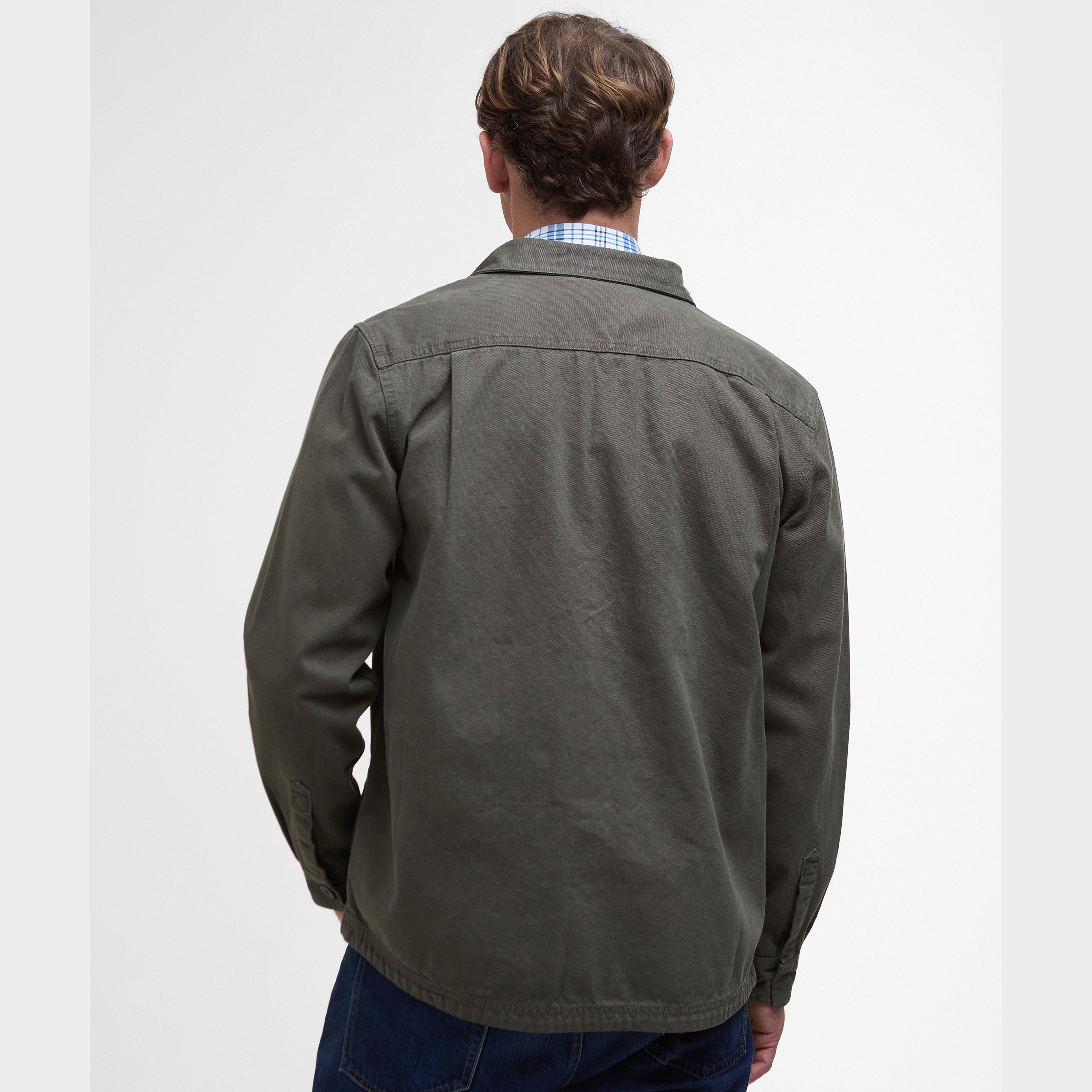 Mens Lingfield Canvas Overshirt Fern