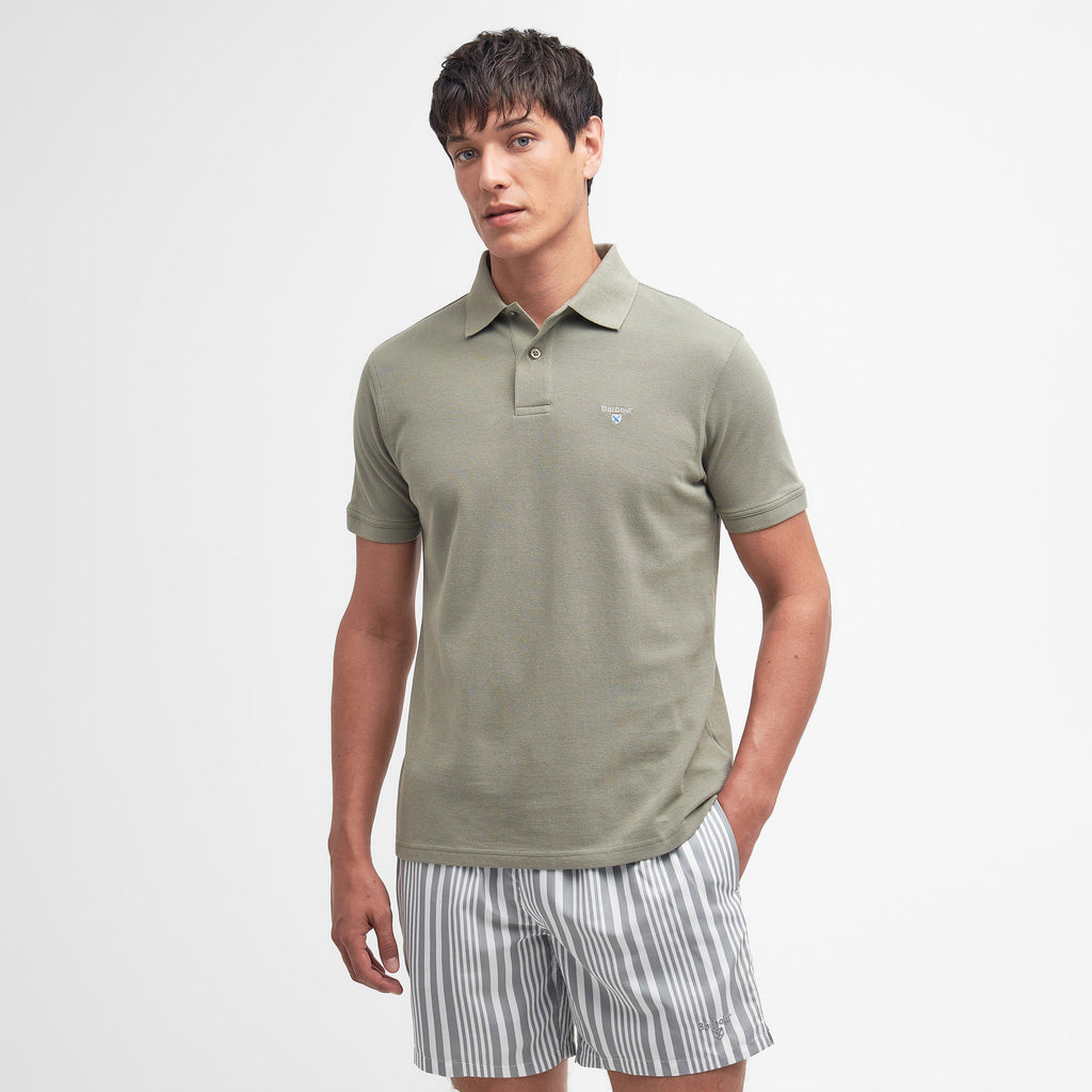 Mens Sports Polo Shirt Dusty Green