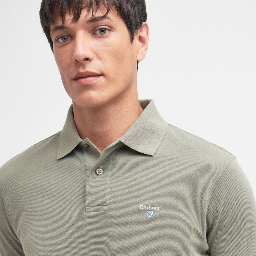 Mens Sports Polo Shirt Dusty Green