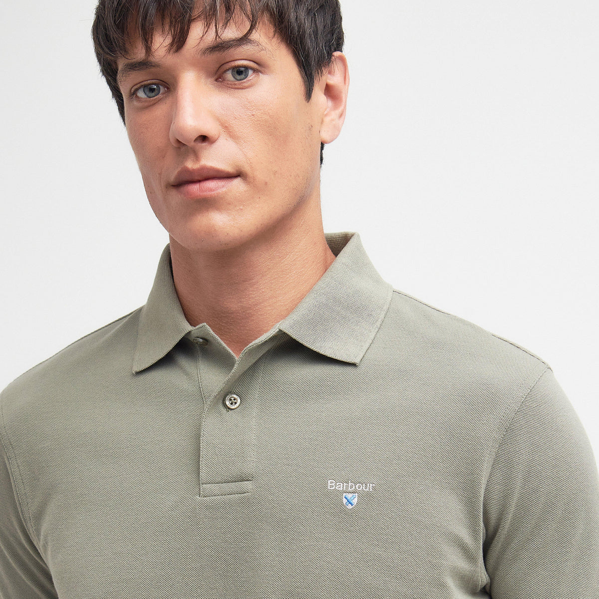 Mens Sports Polo Shirt Dusty Green
