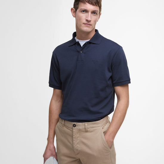 Mens Washed Stretch Twill Tailored Fit Trousers Washed Stone