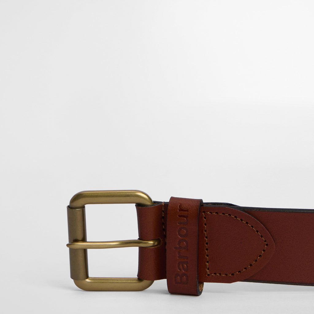 Mens Allanton Leather Belt Natural Tan