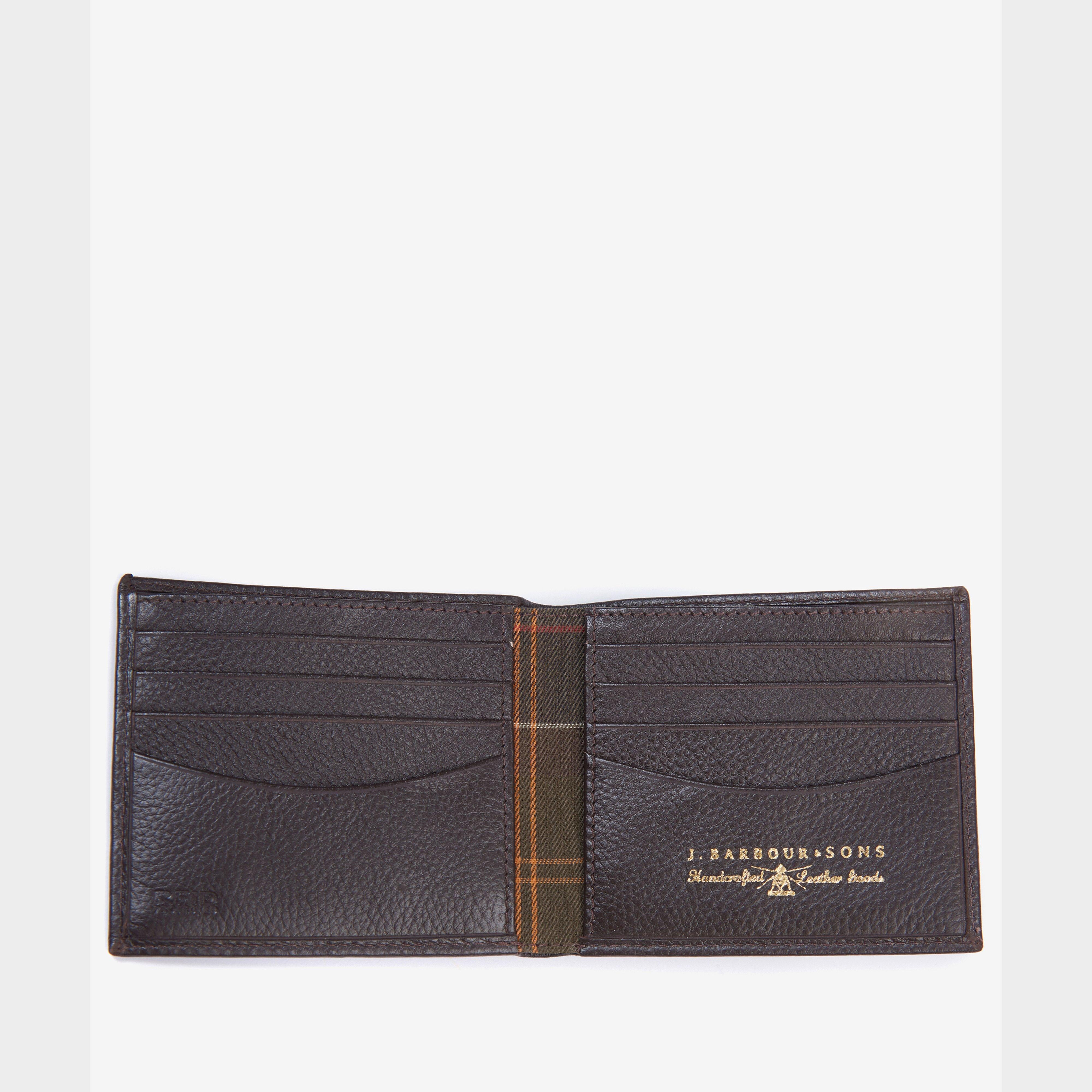 Mens Amble Leather Billfold Wallet Dark Brown