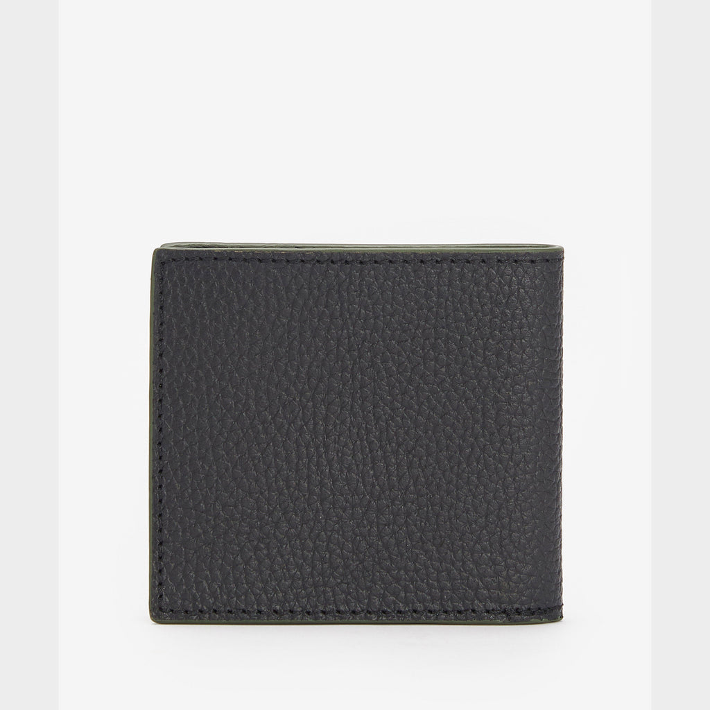 Grain Leather Billfold Wallet Black