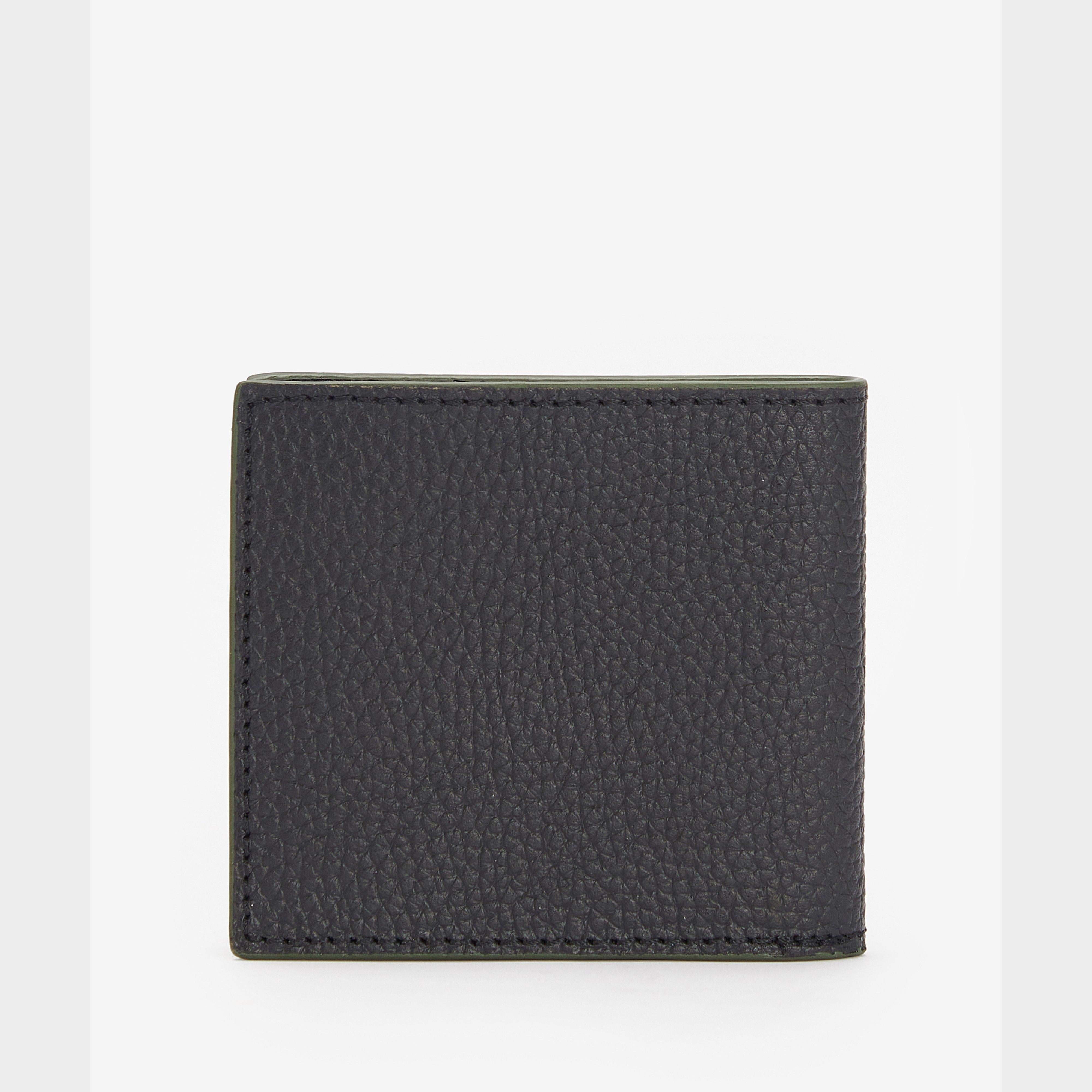 Grain Leather Billfold Wallet Black