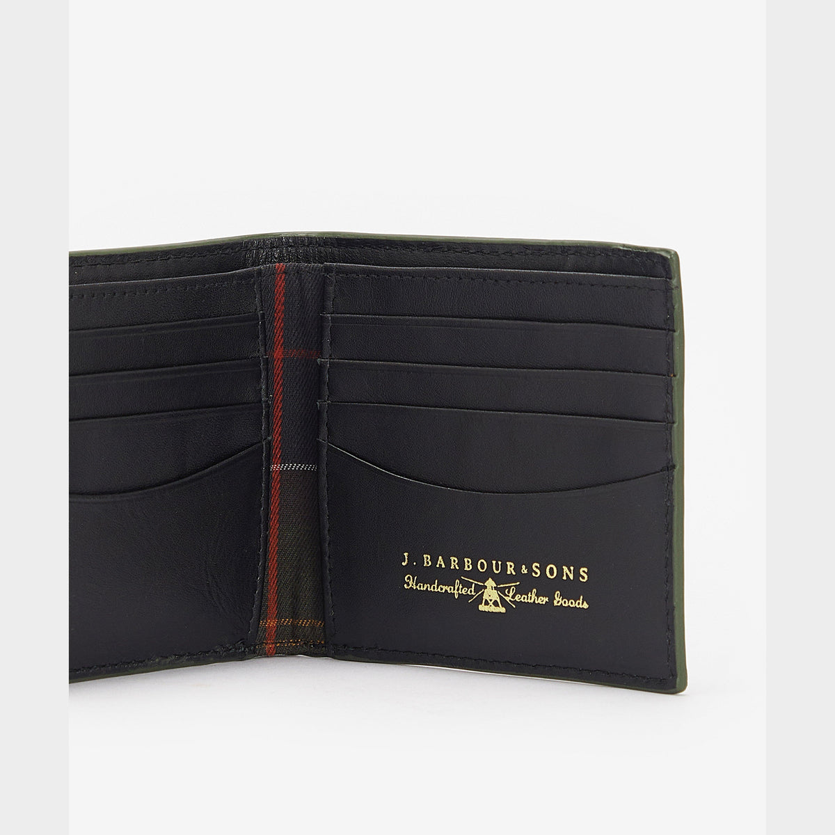 Grain Leather Billfold Wallet Black
