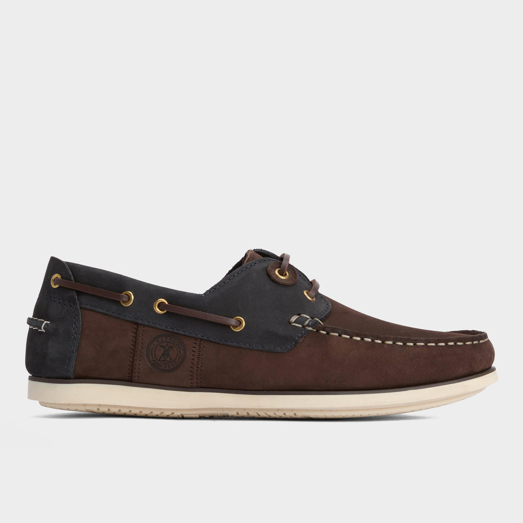 Mens Wake Boat Shoes Brown/Navy