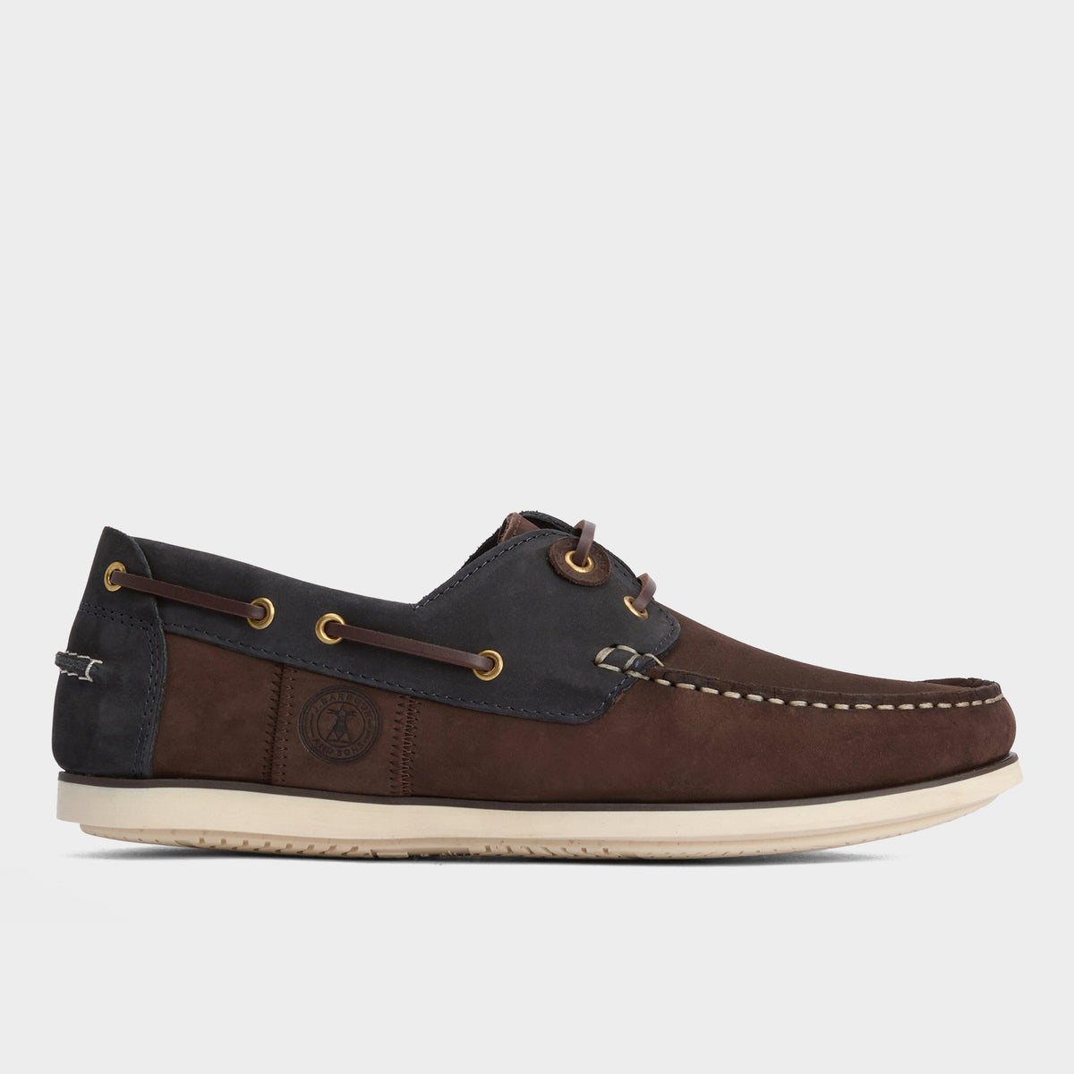 Mens Wake Boat Shoes Brown/Navy