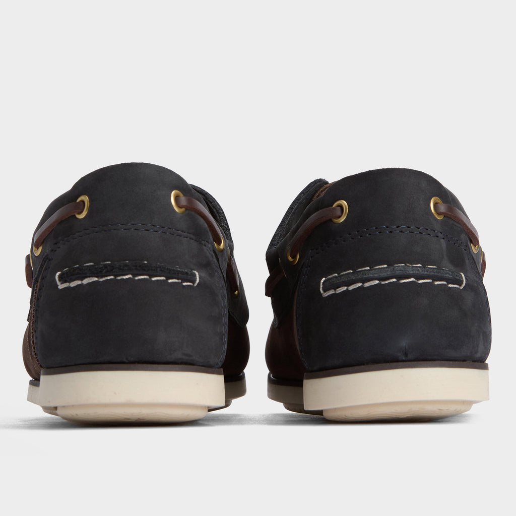 Mens Wake Boat Shoes Brown/Navy