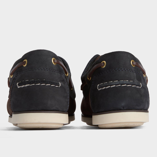 Mens Wake Boat Shoes Brown/Navy