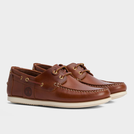 Mens Wake Boat Shoes Cognac