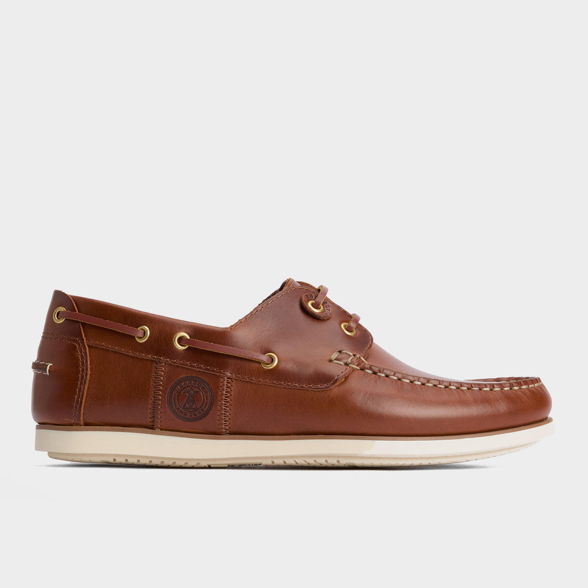 Mens Wake Boat Shoes Cognac