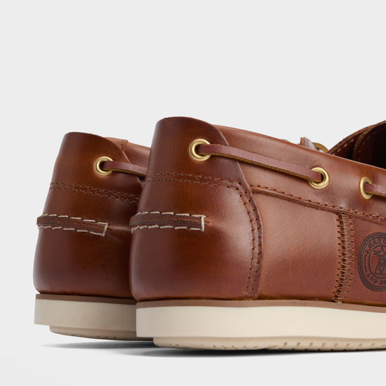 Mens Wake Boat Shoes Cognac