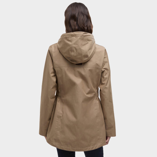 Womens Maple Waterproof Jacket Military Brown