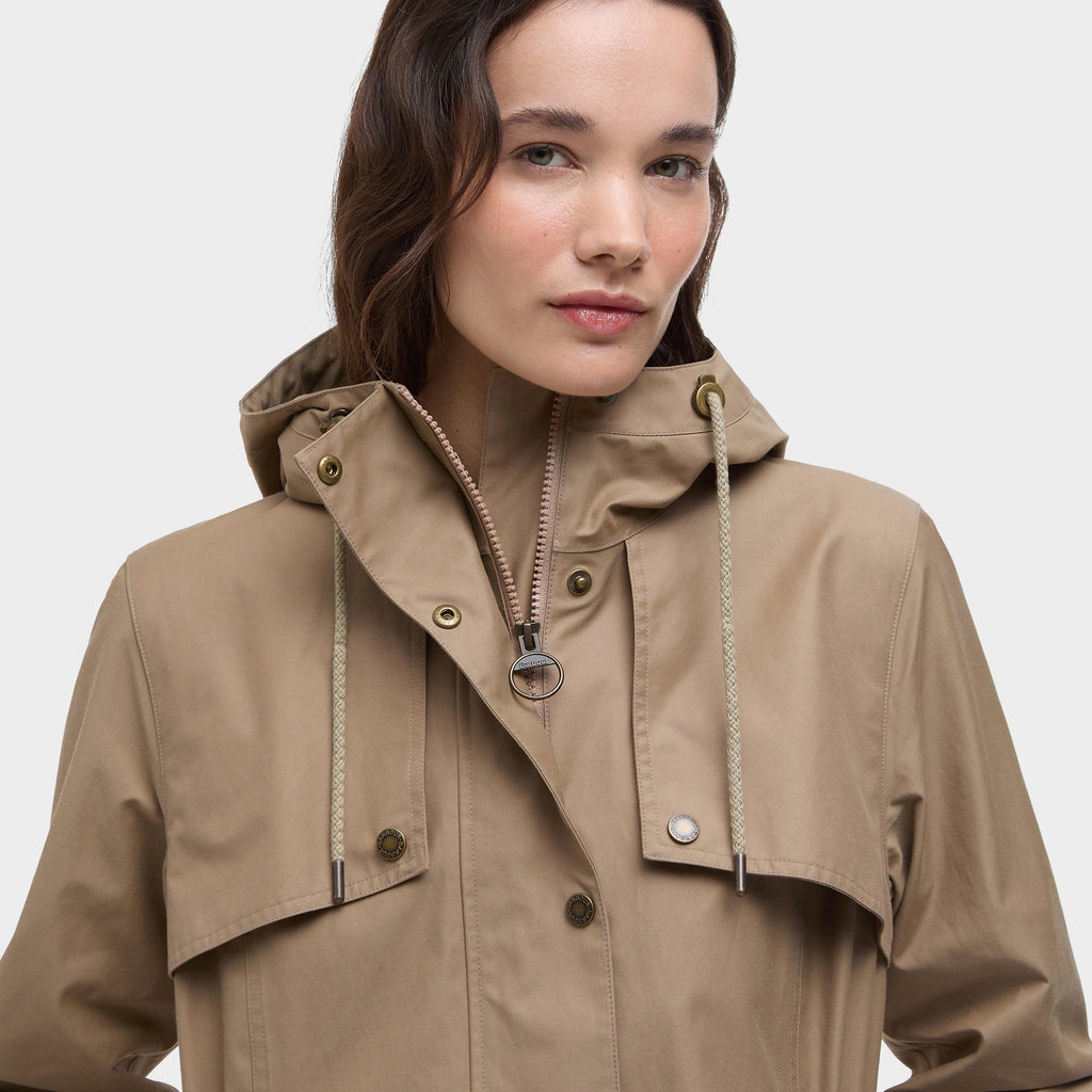 Womens Maple Waterproof Jacket Military Brown