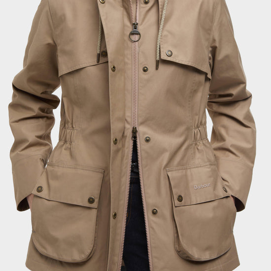 Womens Maple Waterproof Jacket Military Brown