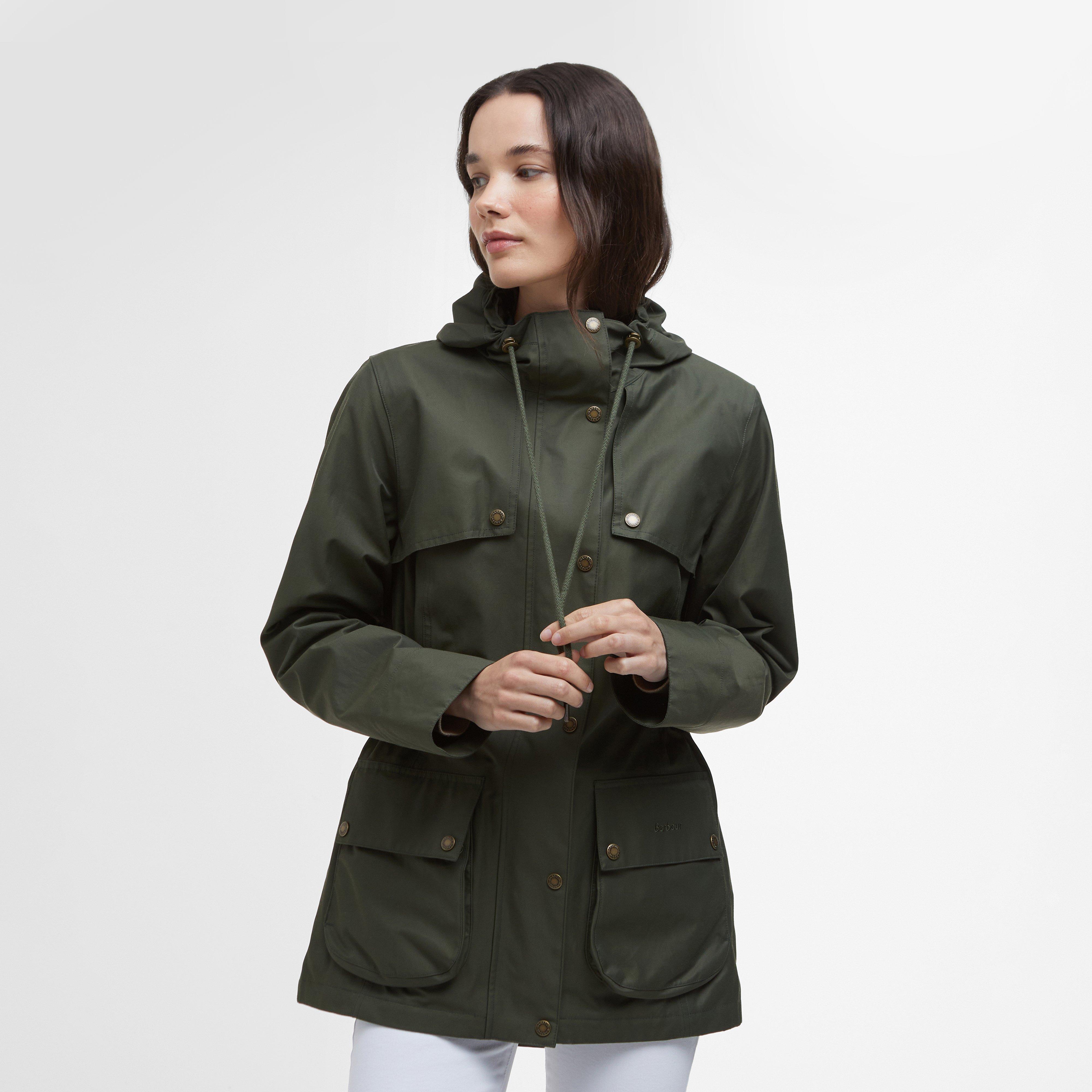 Womens Maple Waterproof Jacket Olive/Ancient Tartan